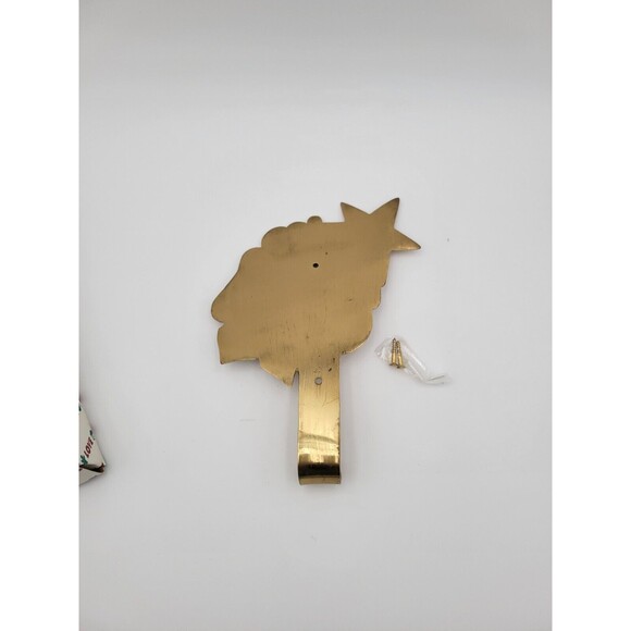House Of Lloyd Christmas Stocking Hanger Wall Hook "I've Been Good" Brass - Picture 3 of 6